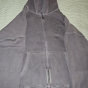 Pink Victoria's Secret Purple Zip-Up Hoodie